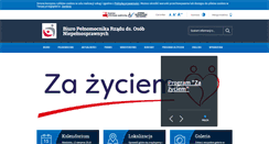 Desktop Screenshot of niepelnosprawni.gov.pl